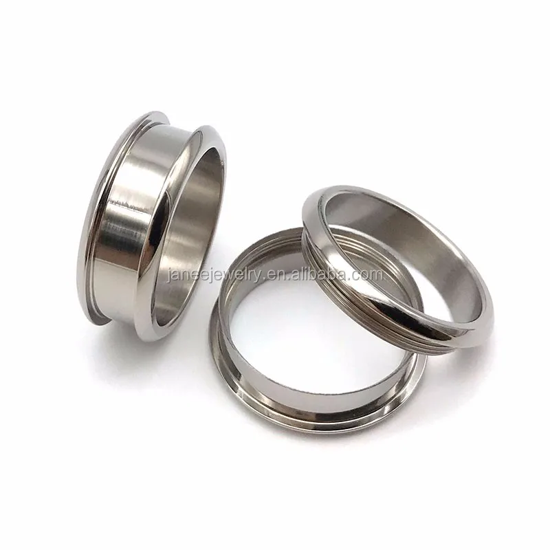 Custom Made Jewelry Ring Blanks 316l Stainless Steel Interchangeable