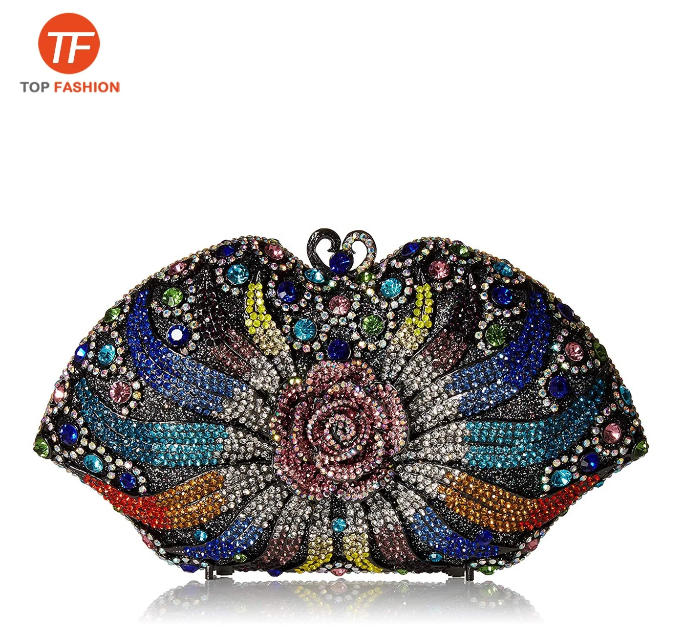

Expensive Crystal Rhinestone Clutch Purse Women Flower Evening Bag for Formal Party Wholesales from China Supplier, ( accept customized )