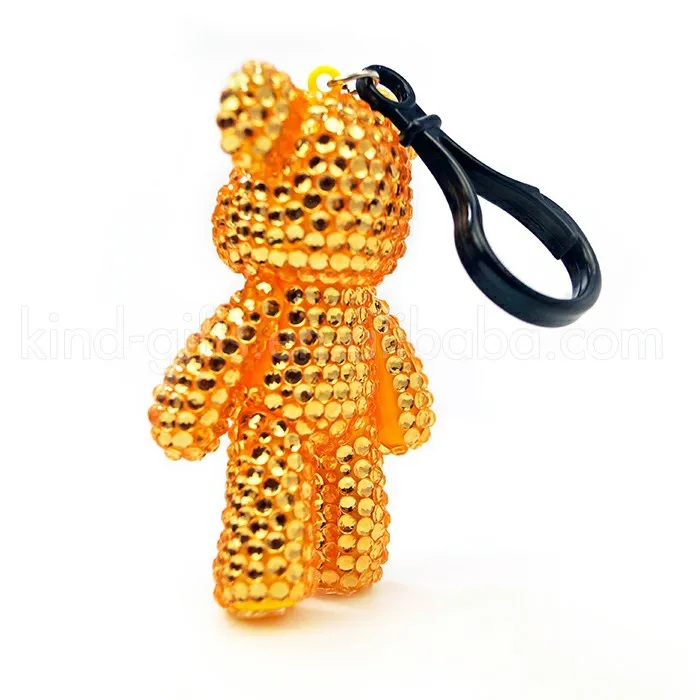 bling teddy bear keychain