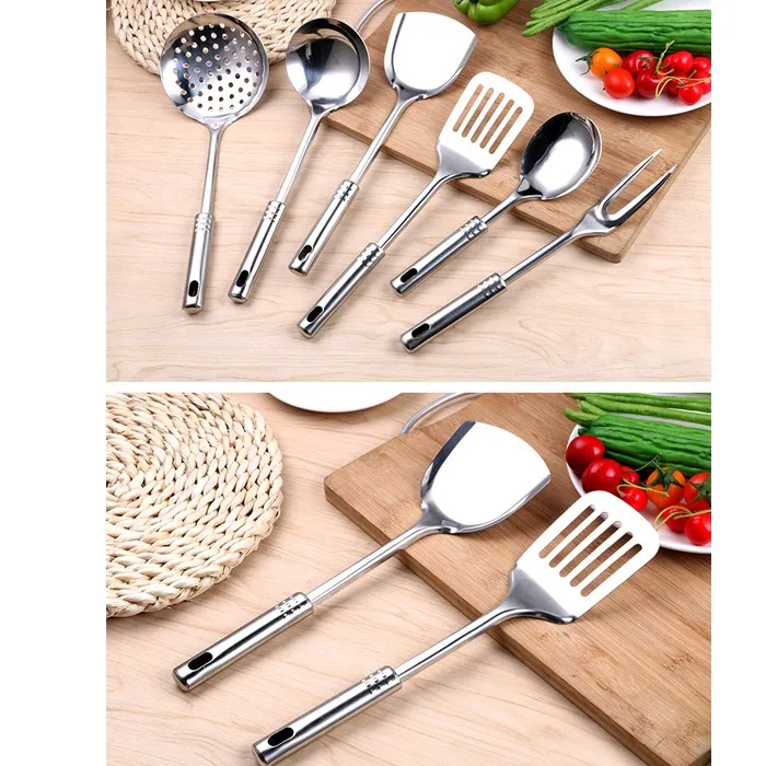Heatresistant Food Grade Stainless Steel Cooking Utensils Set For Home
