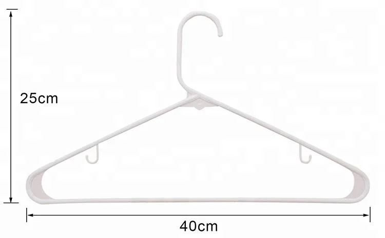 Amazon Product Garment Display Adult Slim Non Slip White Laundry Hangers Plastic