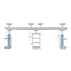 Operation theater ceiling mounted pendant suspension bridge in the icu