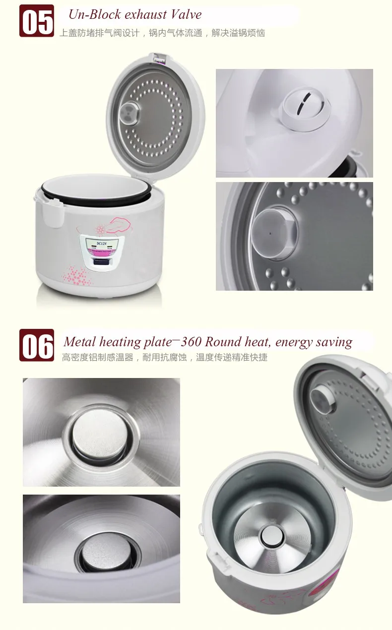 12v/24v Solar Powered Dc Rice Cooker 3l With Price Buy 12v/24v Dc