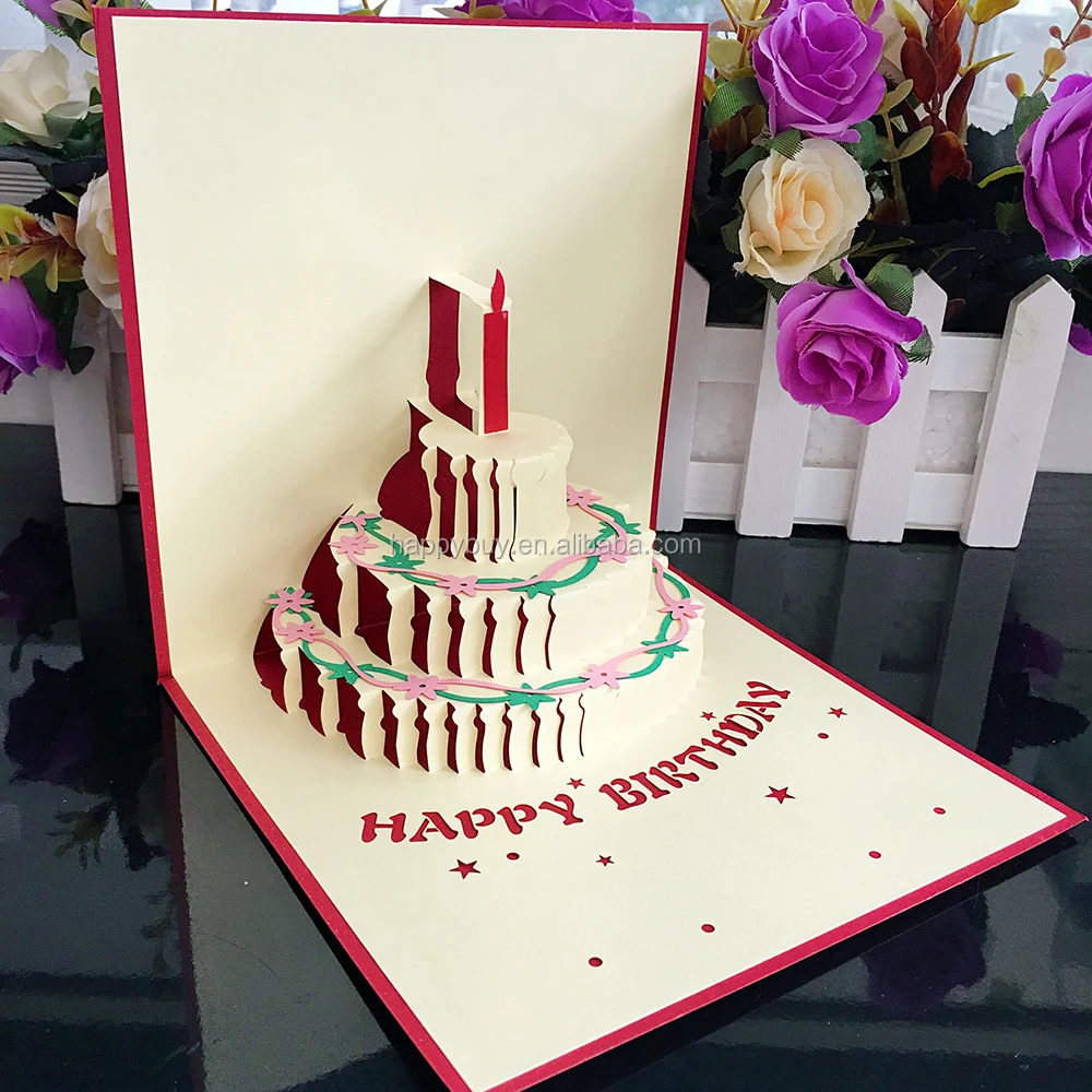 13 Nouvelle Conception Laser Coupe 3d Pop Up Gateau D Anniversaire Carte De Voeux Buy Cartes De Voeux Personnalisees Cartes De Joyeux Anniversaire Conceptions De Cartes De Voeux D Anniversaire Faites A La Main Product