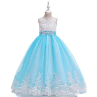 

High Quality Girls Floor Length Birthday Dress Sequins Ball Gown For Kids LP-231
