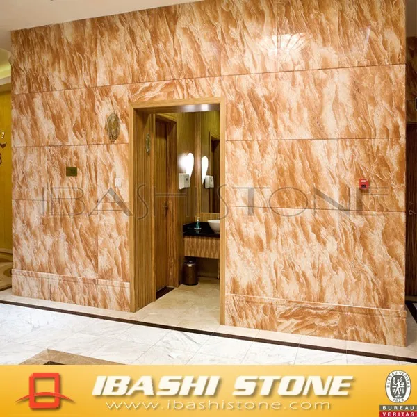 Rosa de té amarillo naranja color mármol azulejo precio-Mármol