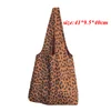wholesale causal canvas leopard print tote bag shopper women handbag