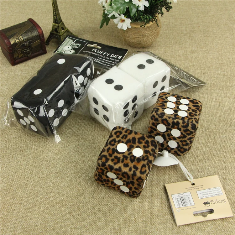 5*5cm Funny Car Air Freshener Hanging Dice Car Decoration Accessories