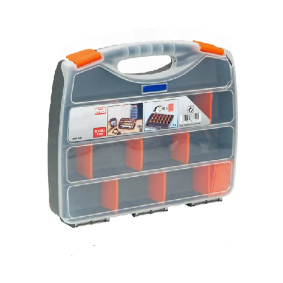 30 Compartment Professional Tool Organiser Case Box Storage Double