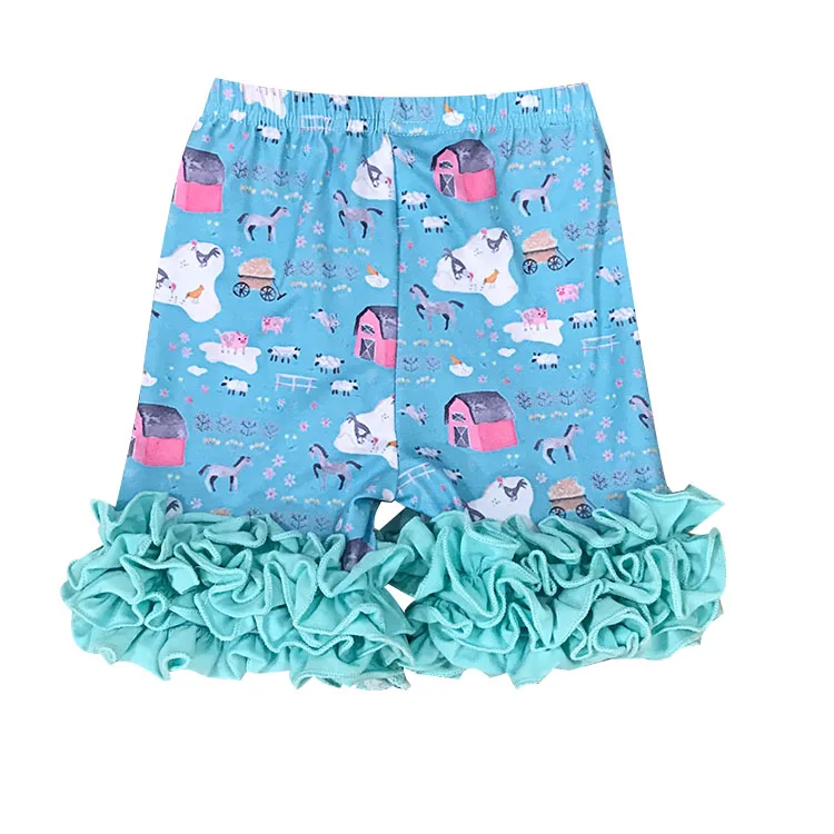 

Wholesale Fashion Design ruffles boutique clothing girls Short Pants Ruffle Soft Baby Girls bloomer, Picture
