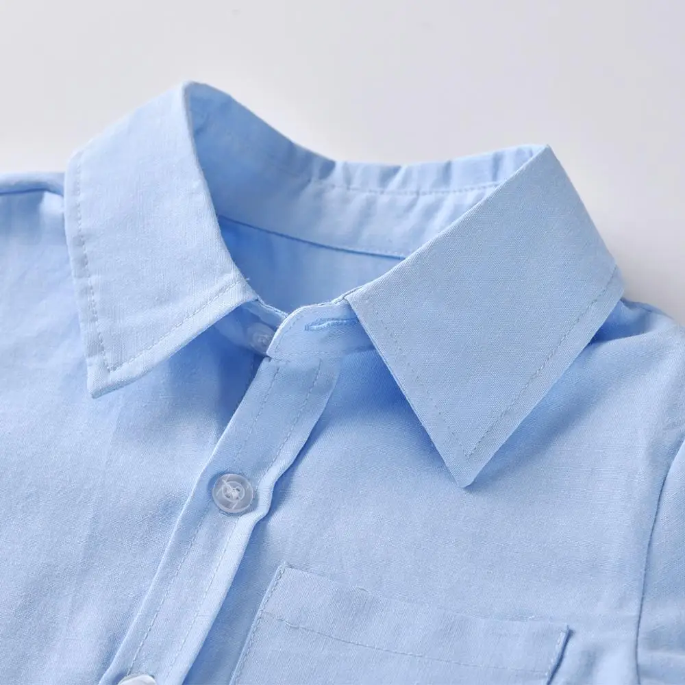 
Custom 100 cotton long sleeve baby boy clothes shirt 