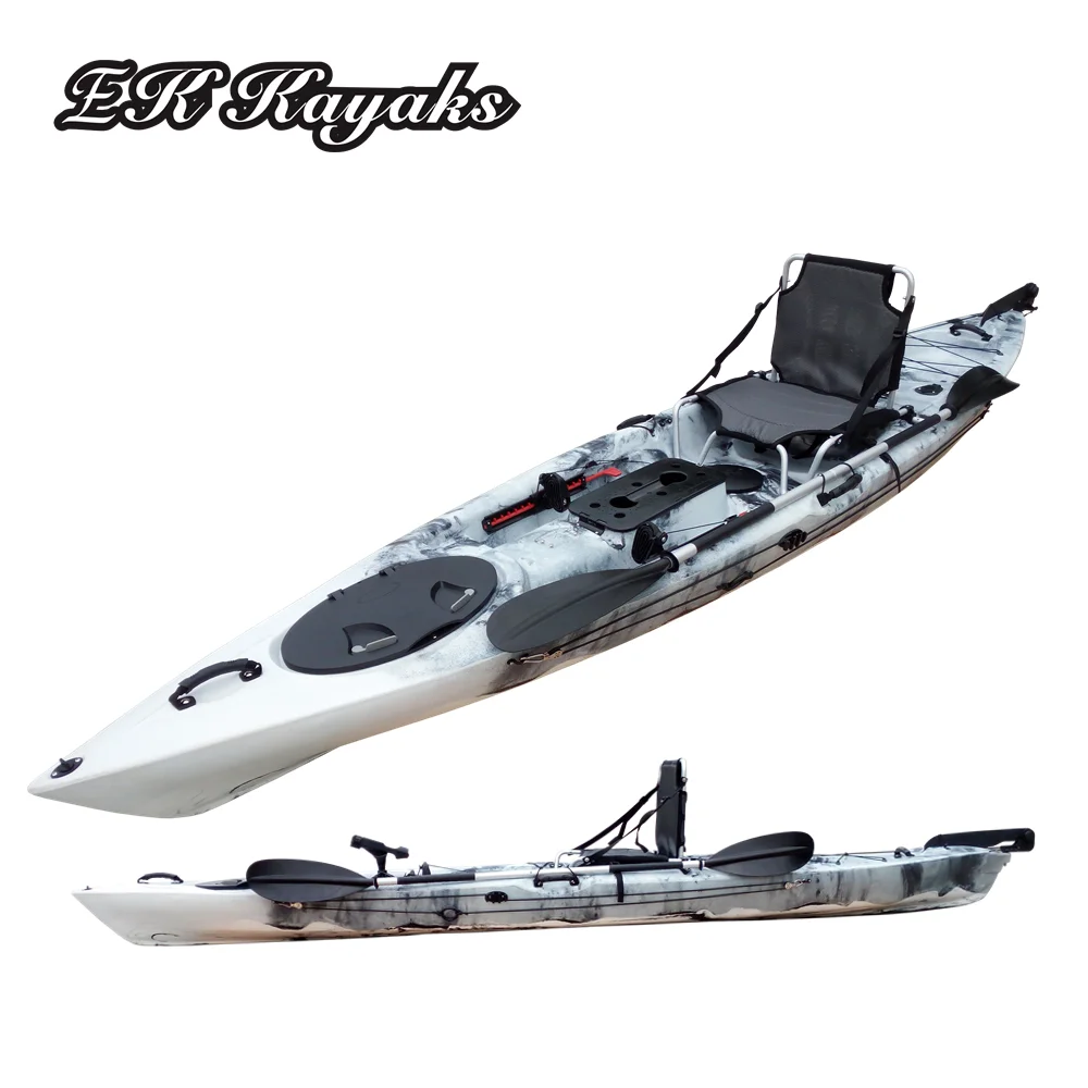 Professional Sea Fishing Kayak With Kayak Foot Pedals And Kayak Rudder