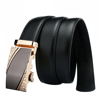 Men&#39;s Automatic Buckle Belts For Men Amazon Hot Sale Ratchet Belt Leather - Buy Belt Leather ...