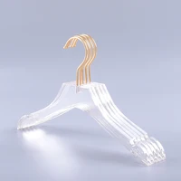 

Factory customized logo coat clear acrylic hanger for Adult clothes