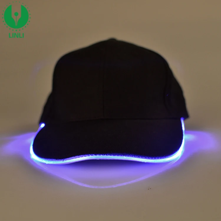Custom Cotton Sports Snapback Led Flashing Cap,Lighting Led Cap With