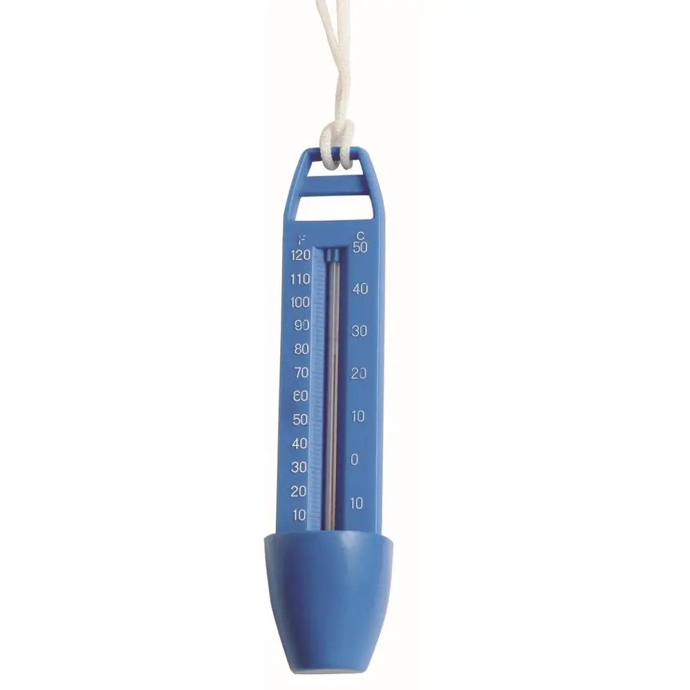 Cleanwell economic blue color Shatter Resistant string included Premium Water  & swimming Pool Thermometer