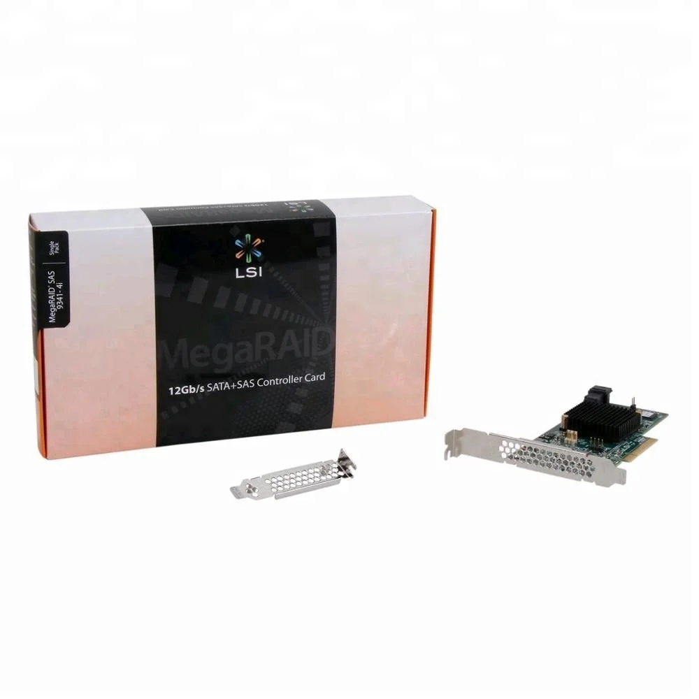 
New Broadcom Avago LSI MegaRAID SAS 9341-4i/LSI 00419/Entry Line Of 4-port 12gb/s Pcie 3.0 Sata+sas Raid Controllers 