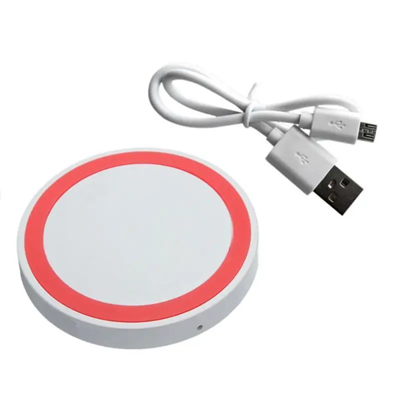 

2019 Behenda Q5 Wireless Charging Pad Qi Wireless Charger with USB Cable Fast Wireless Charger for For Iphone and for Samsung, Black;green;yellow;white;blue;red;orange