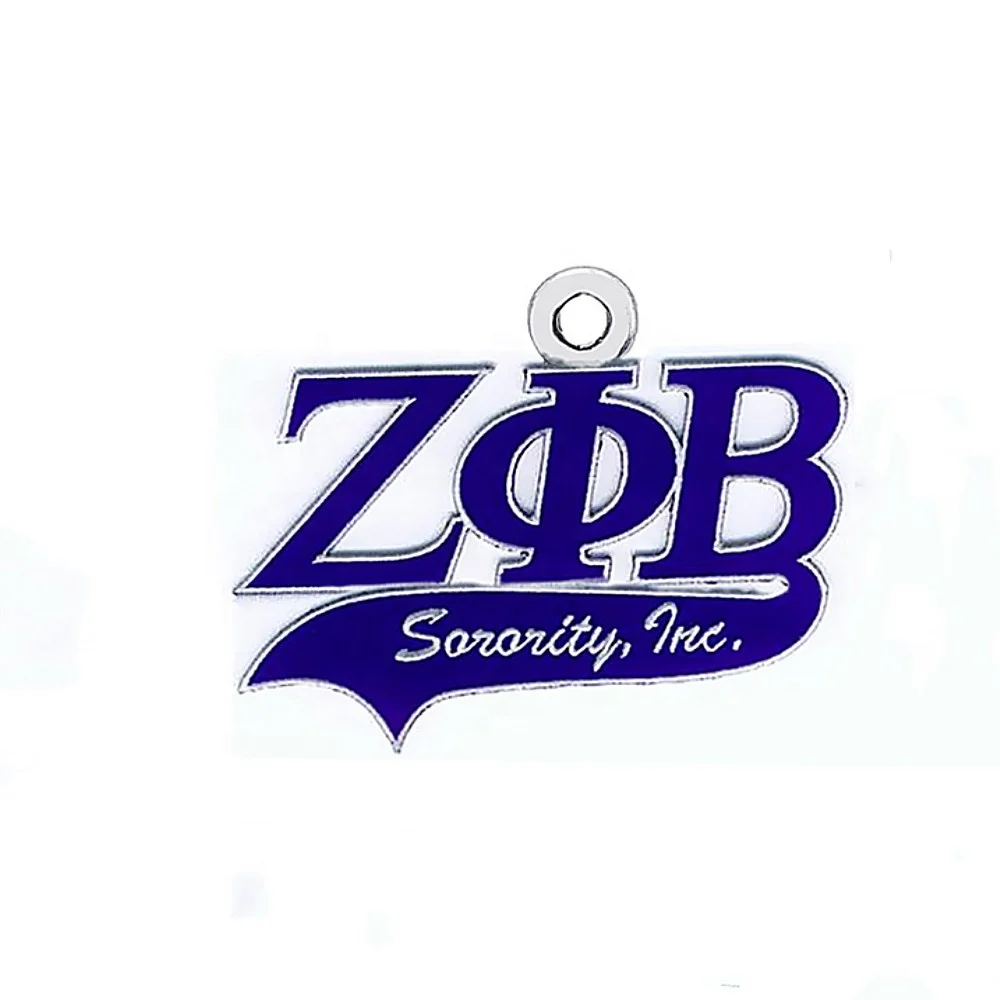 Custom Design ZPB Label Greece Life Memory Zeta Phi Beta Charm Since 1920 Dove Sorority Pendants Women Group Jewelry DIY