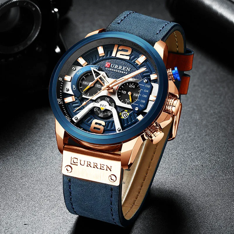 

CURREN Relogio Masculino Sport Watch Men Top Brand Luxury Quartz Men's Chronograph Date Military Wrist Watches Waterproof 8329, N/a