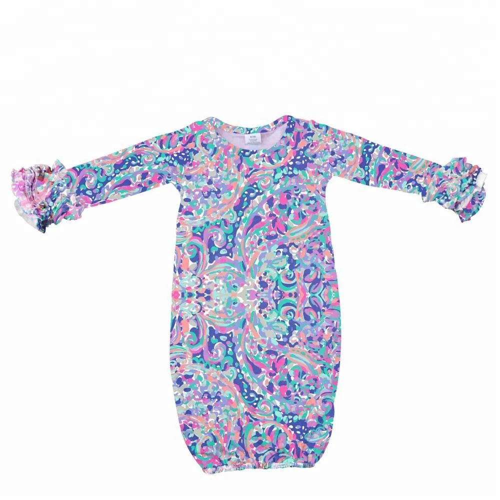2018 wholesale infant clothes newborn milk silk romper baby girl ruffle gown