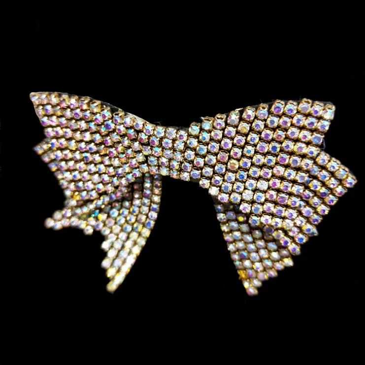 Wholesale Sew On Beaded Bow Appliques Patches - Buy Bow Applique ...