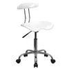 plastic seat Chrome Computer Task Chair with Tractor Seat