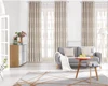Factory supply fancy blackout jacquard window well cover wind proof curtain