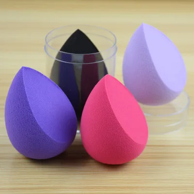 

Cosmetic Puff Beveled Shape Non-Latex Multi-Colored Makeup Sponge Foundation Cosmetic Powder Puff Grow Bigger in Water, Pink