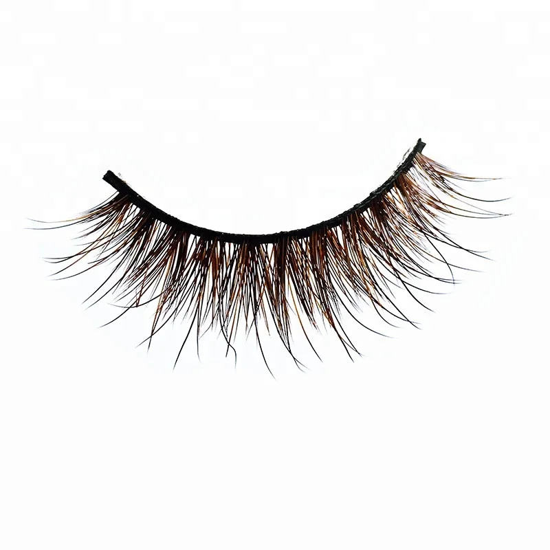 

OEM Luxury 100 % Handcrafts False Eyelashes 3d Mink Wholesale Brown Eyelash Strip
