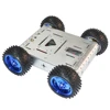 Silver 15KG load-bearing aluminum alloy car body off-road driving 4WD smart car chassis robot