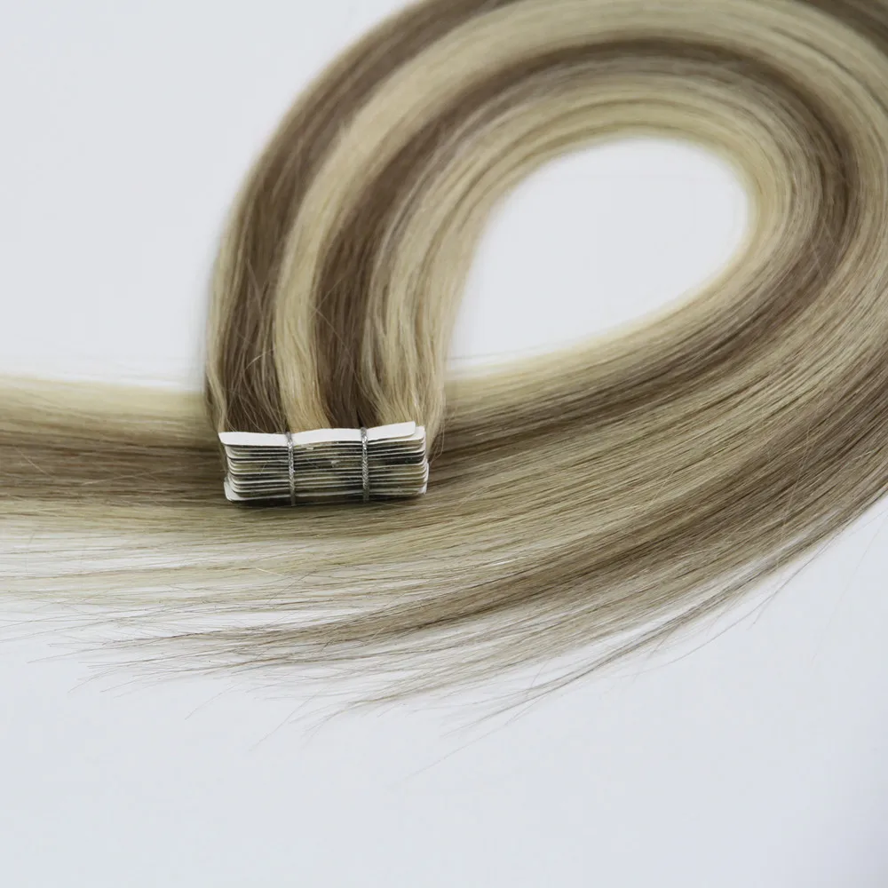

High-end european remy hair tape on extensions