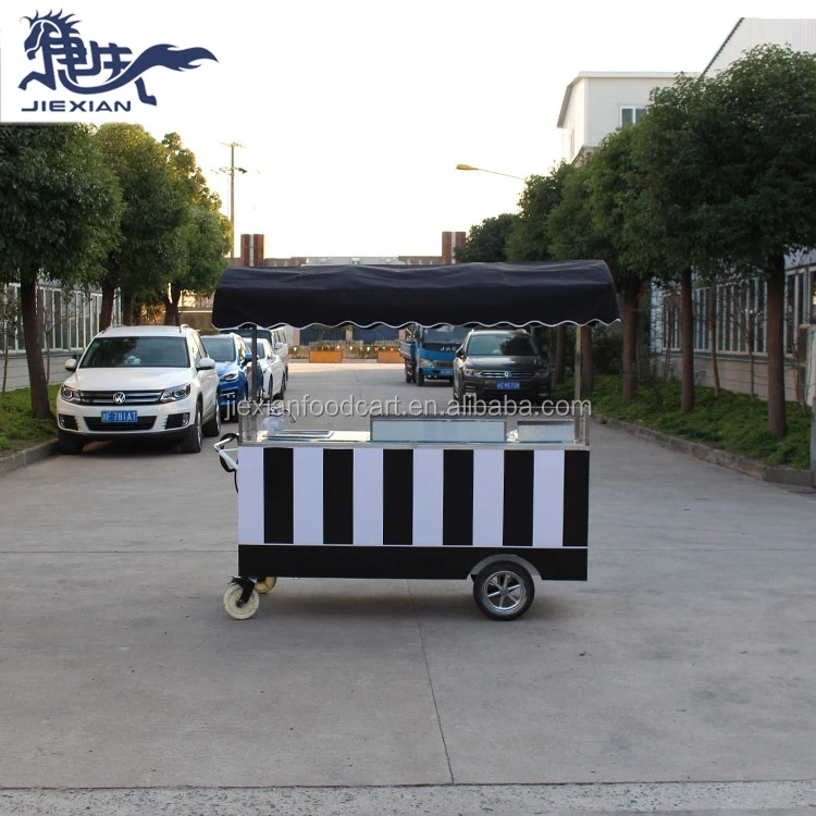 JX-CR180 Shanghai Jiexian coffee kiosk indoor cart mobile food carts for coffee for donuts for sale