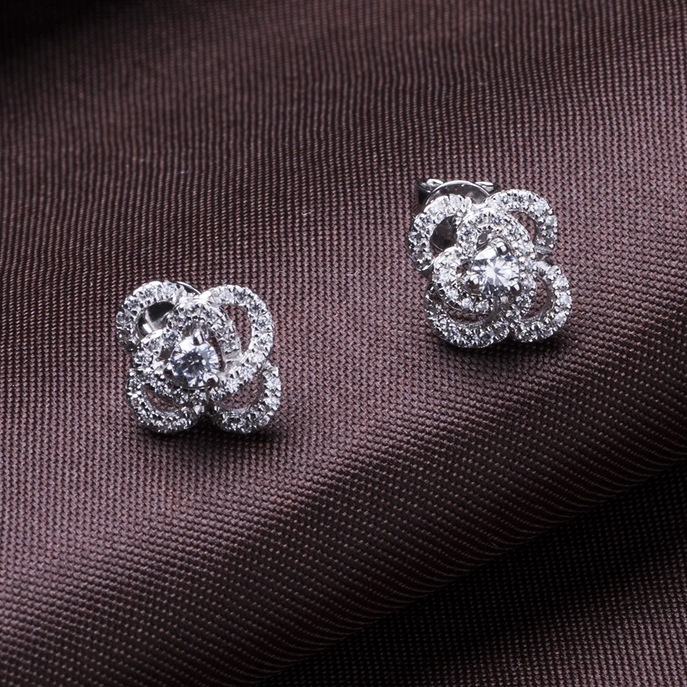 Joacii Latest Stylish Beautiful Flower Design 925 Stu Earring for Women