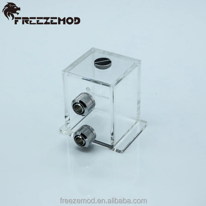 

FREEZEMOD cube mini reservoir computer water cooling tank 200ml. GQSX-T3, Transparent