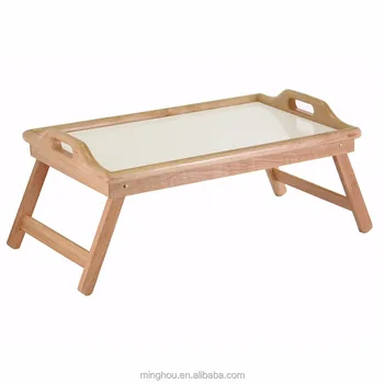 Wooden Breakfast In Bed Tray Foldable Portable Serving Tv Table With Wooden Breakfast In Bed Tray Foldable Portable Serving Tv Table With Stand Desktop For