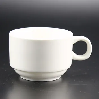 6oz Plain White Color Stacking Style Italian Feature Coffee Mugs By 6oz Plain White Color Stacking Style Italian Feature Coffee Mugs By Ceramic Porcelain Material