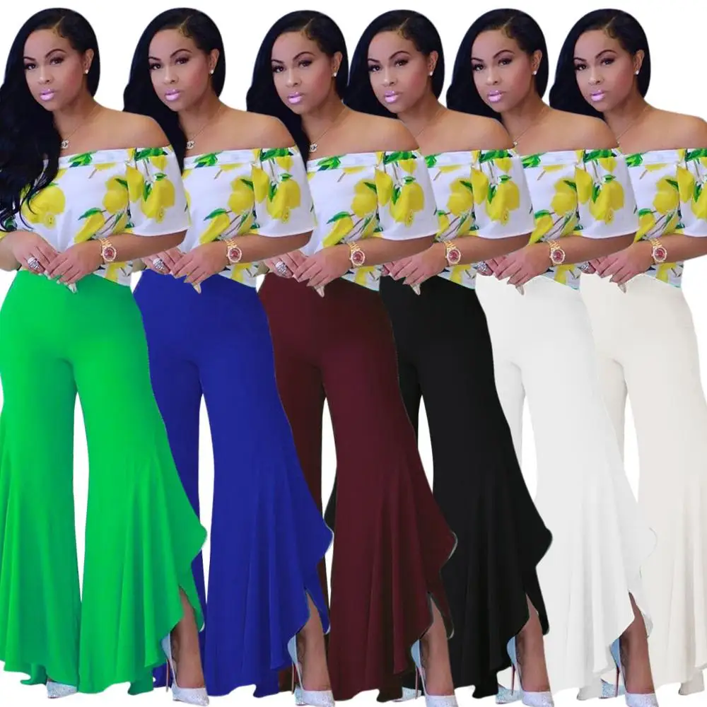 

FM-M634 Ladies Long loose pants for women clothes manufacturer