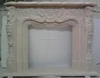 China marble bioethanol fireplace with flower pattern