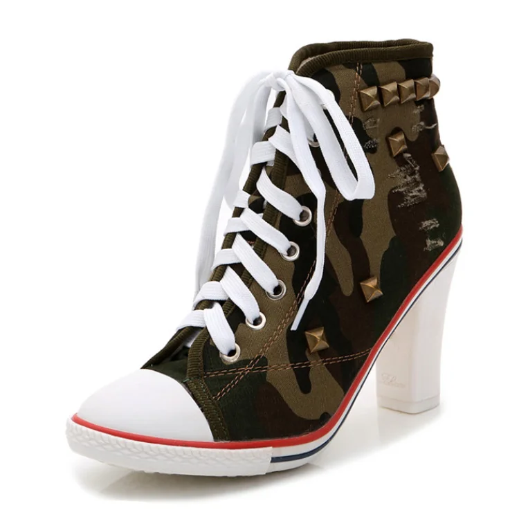 high heel running