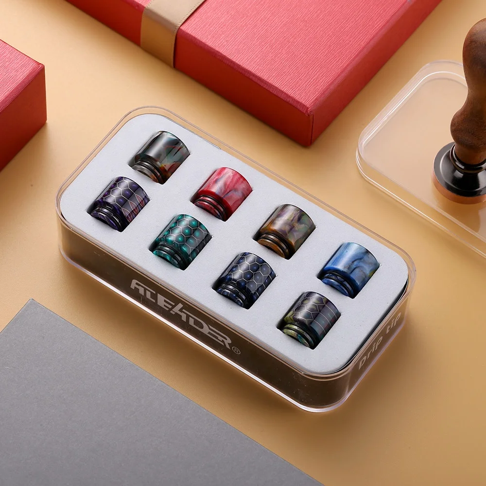 vapes tech newest 810 /510 epoxy resin drip tip kit 10pcs for