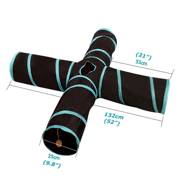 
Collapsible 3 way cat play tube cat tunnel cat toy tunnel 