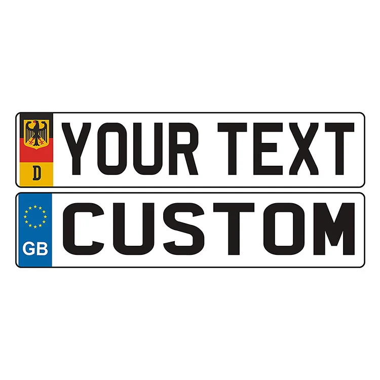 
Custom you own number embossed blank car europe license plate 