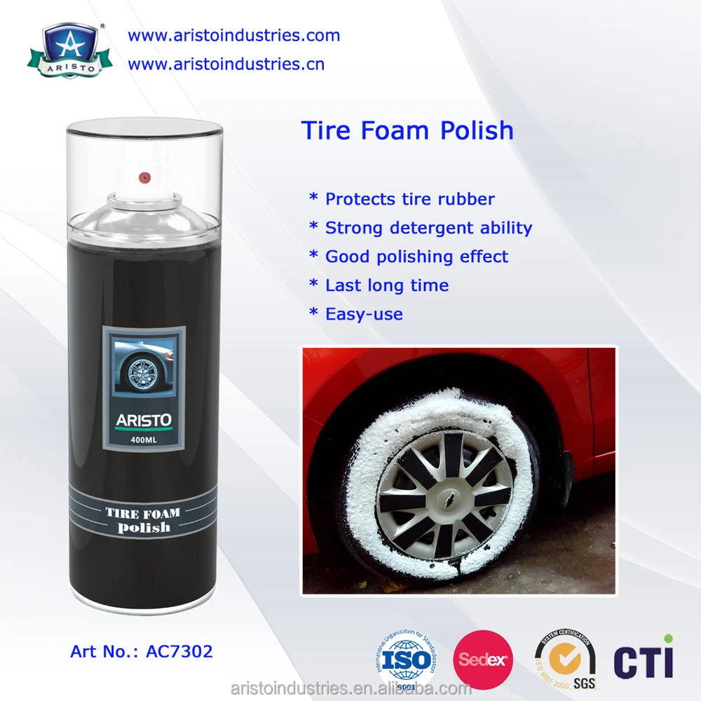 400ml Car Care Tire Foam Polish / Tire Cleaner Spray / Spray Tire Foam Cleaner Buy Multi