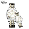 FloralTime classics style branded watch diamond bracelet custom couple watches for couple