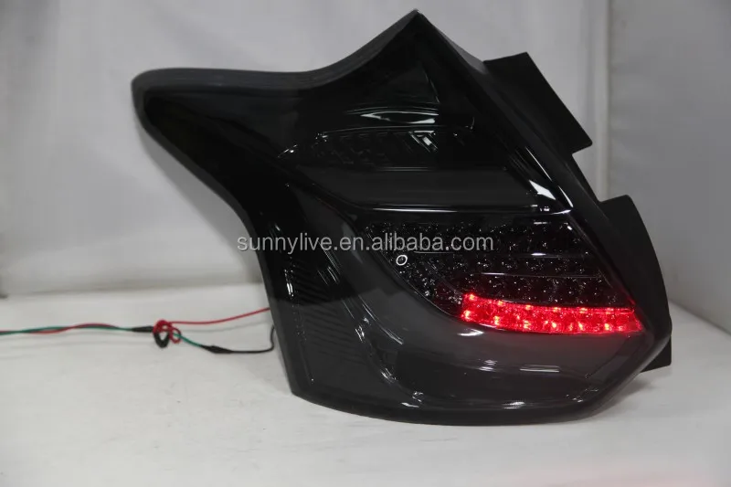 for Focus 3 LED Strip Tail Lamp for FORD Hatchback 2012-2014 year Smoke Black TW