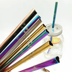 Image of 2019 Amazon New Heart Shaped Stainless Steel Straw Reusable Drinking Straws Perfect Gift Print Logo
