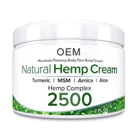 

Private Label 2500 Mg Natural Hemp Extract Pain Relief Cream Used for Relieves Muscle Joint Back Knee and Nerves Pains