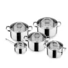 Multi-purpose stainless steel large size cooking pots and pans set