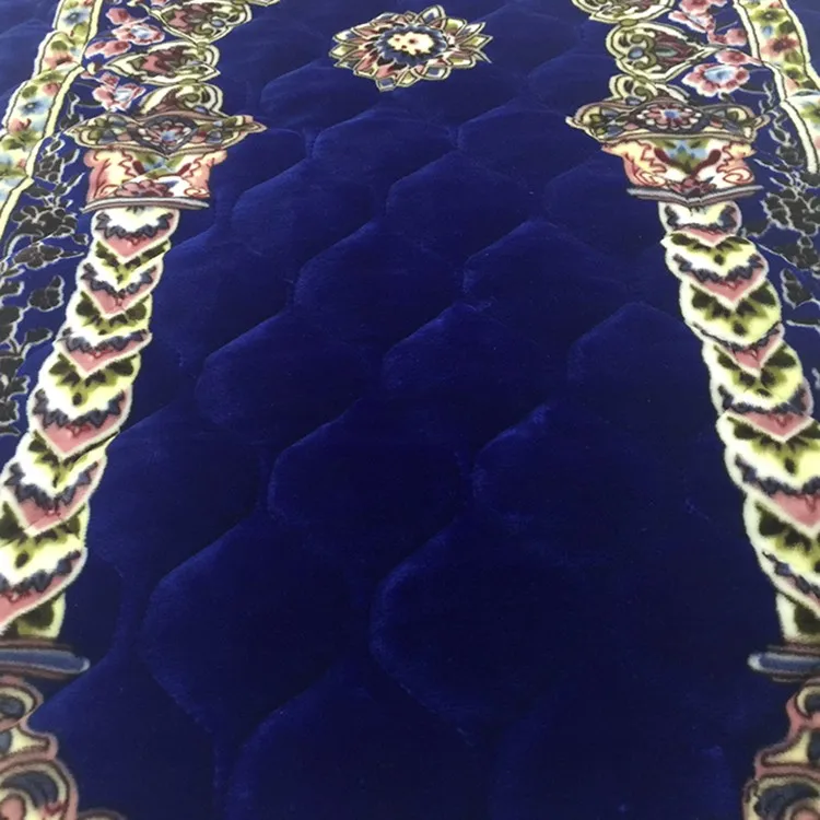 毛绒天鹅绒批发定制穆斯林地毯祈祷为房间